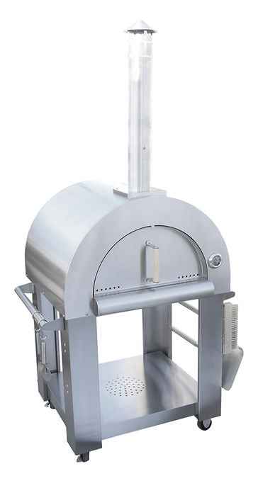 Kokomo 32” Wood Fired Stainless Steel Pizza Oven – Freestanding or Built-In