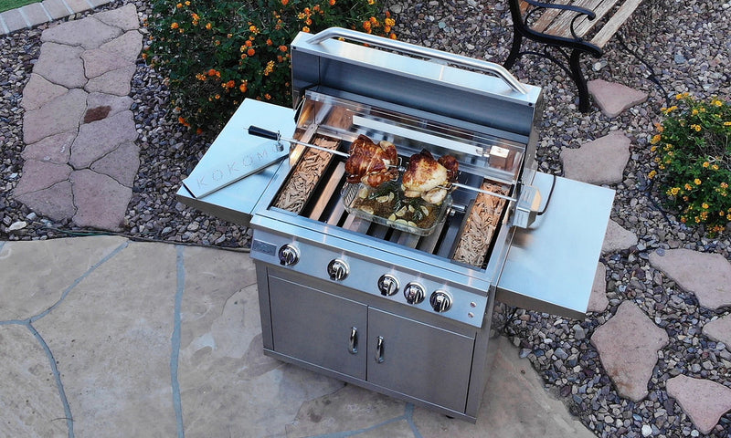 KoKoMo Professional 32” 4-Burner BBQ Grill + Cart – Premium 304 Stainless Steel