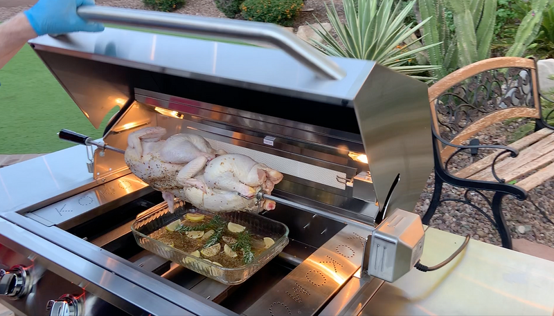 KoKoMo 32” Professional Built-In 4-Burner Gas Grill with Laser-Cut Grates & Back Burner