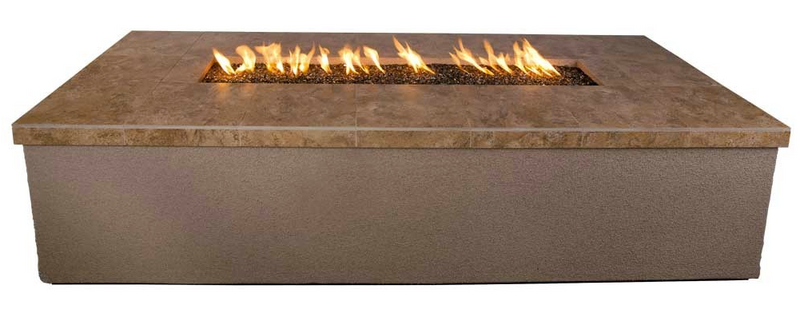 Entertainer Outdoor Fire Pit with fire-glass