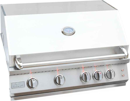 KoKoMo 32” Professional Built-In 4-Burner Gas Grill with Laser-Cut Grates & Back Burner