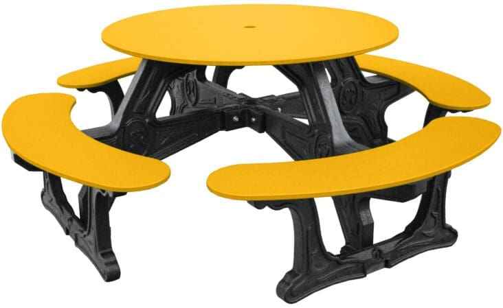 Cantina Round Table – Durable Outdoor Seating for 8