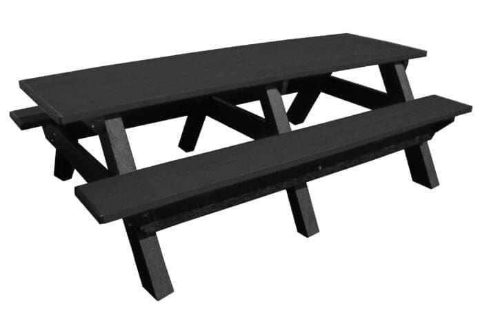 Deluxe 8′ Recycled Plastic Picnic Table – Eco-Friendly Outdoor Seating