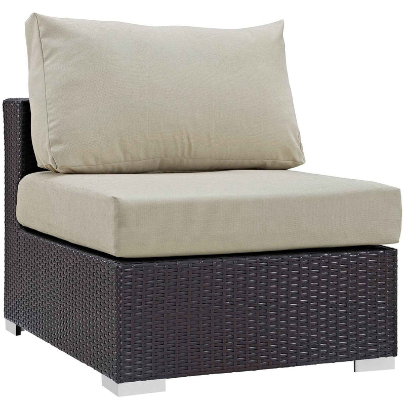 Patio Elegance Convene 10-Piece Outdoor Sectional Lounge Set by Modway