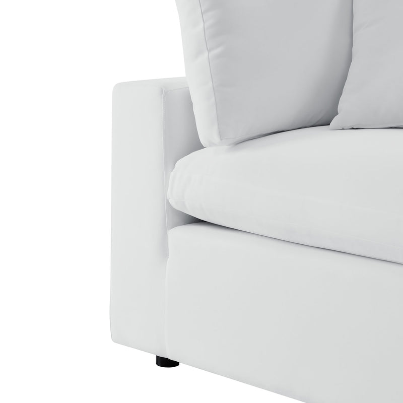 Commix 5-Piece Outdoor Sectional Sofa – Sunbrella® White Collection Exclusively at Patio Elegance