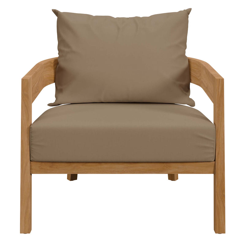 Brisbane 3-Piece Teak Outdoor Patio Set – Modway
