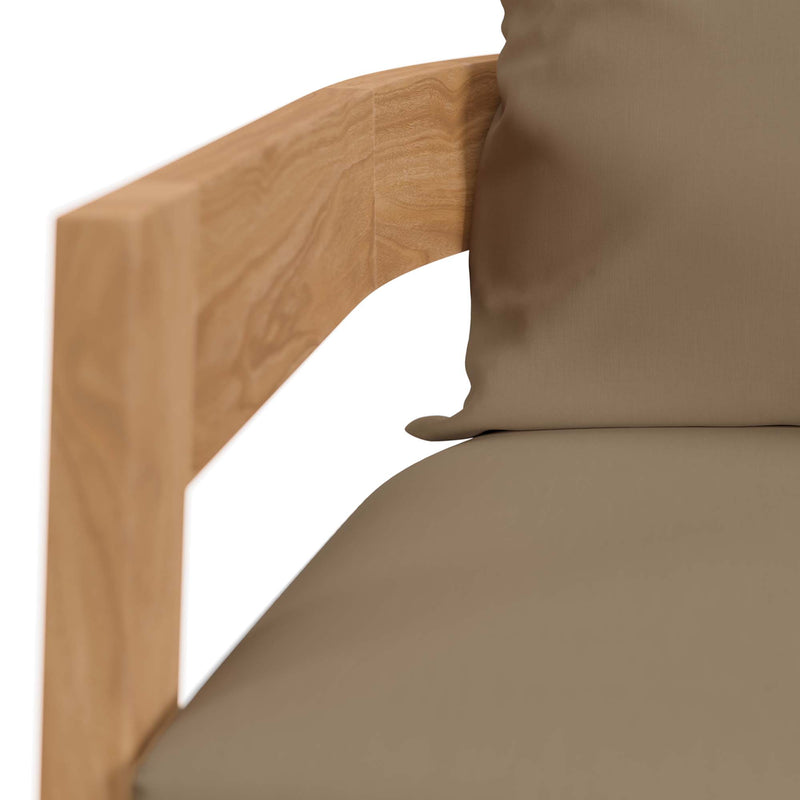 Brisbane 3-Piece Teak Outdoor Patio Set – Modway