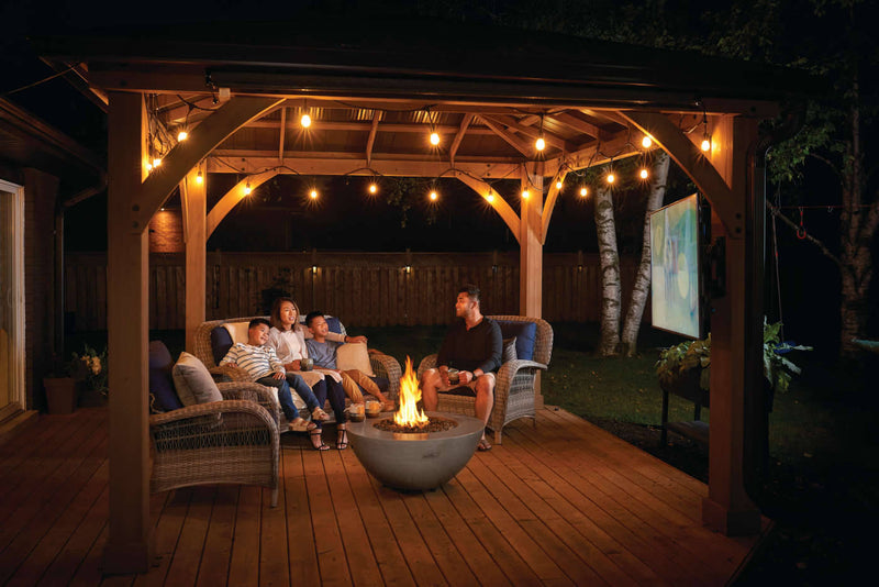 Patio Elegance Nexus 36-Inch Round Patioflame® Table – Fire Table