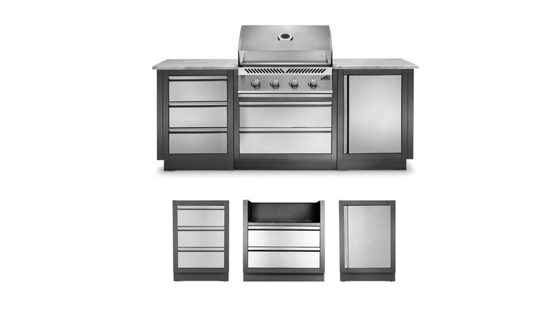 Patio Elegance OASIS™ 100 Outdoor Kitchen with Built-in 500 Series 32" Gas Grill