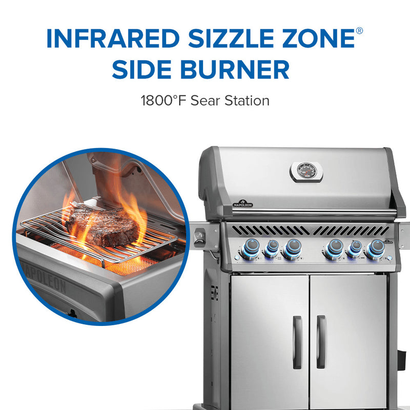 Patio Elegance Rogue® PRO‑S 525 RSIB Gas Grill with Infrared Side and Rear Burners