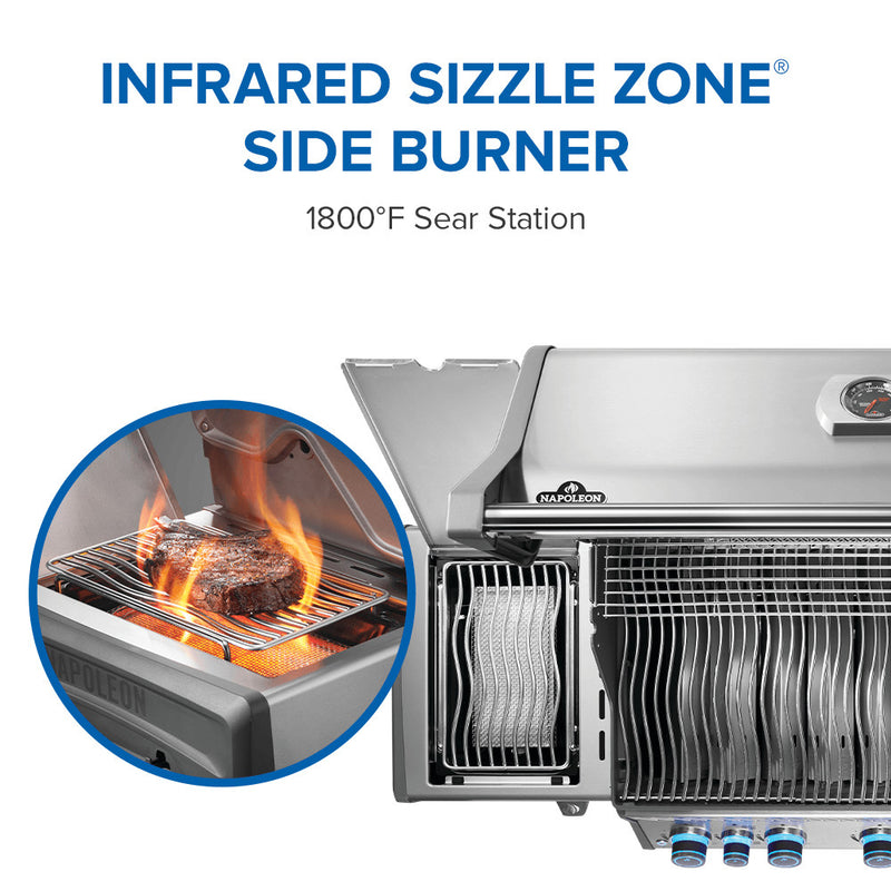 Patio Elegance Rogue® PRO‑S 625 RSIB Gas Grill with Infrared Side and Rear Burners