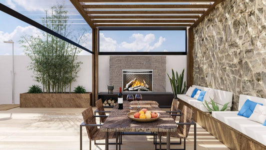 Riverside 42 Outdoor Gas Fireplace – RSS42 - Patio Elegance