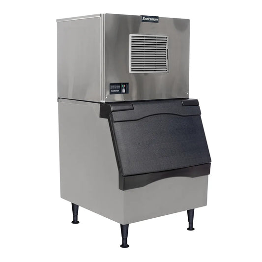 Scotsman Prodigy ELITE® ice cube machine and bin stainless steel exterior