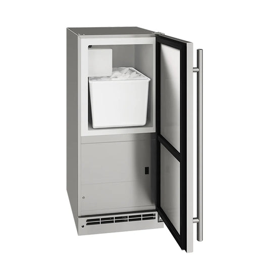 U-Line 15"W Crescent Cube Undercounter Ice Machine - 25 lbs/day, Air Cooled