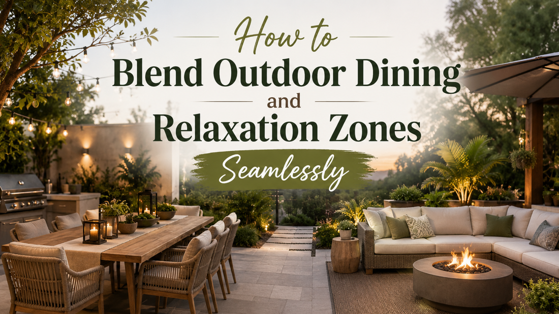 How to Blend Outdoor Dining and Relaxation Zones Seamlessly