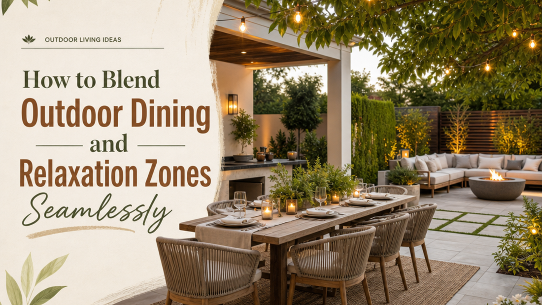How to Blend Outdoor Dining and Relaxation Zones Seamlessly