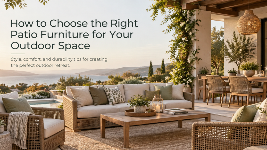 How to Choose the Right Patio Furniture for Your Outdoor Space