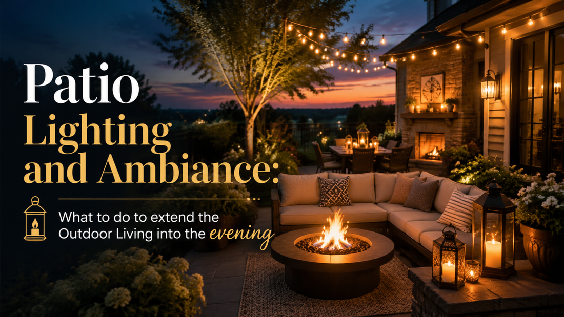 Patio Lighting and Ambiance: What to do to extend the Outdoor Living into the evening