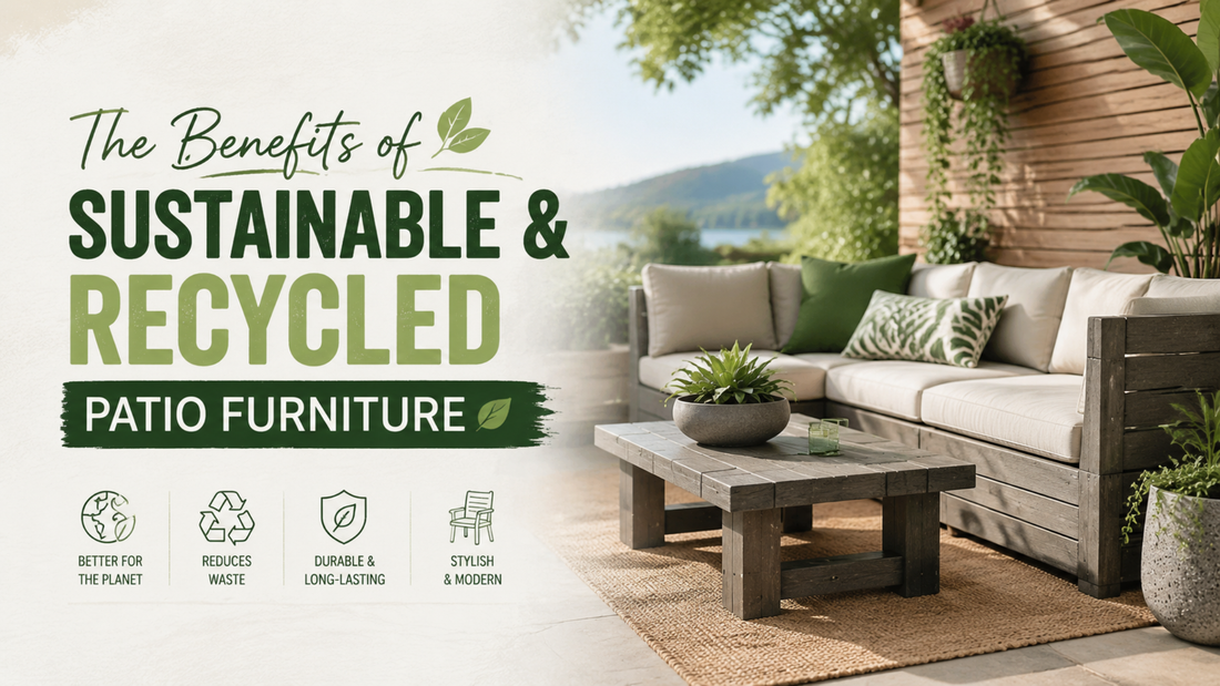 The Benefits of Sustainable & Recycled Patio Furniture
