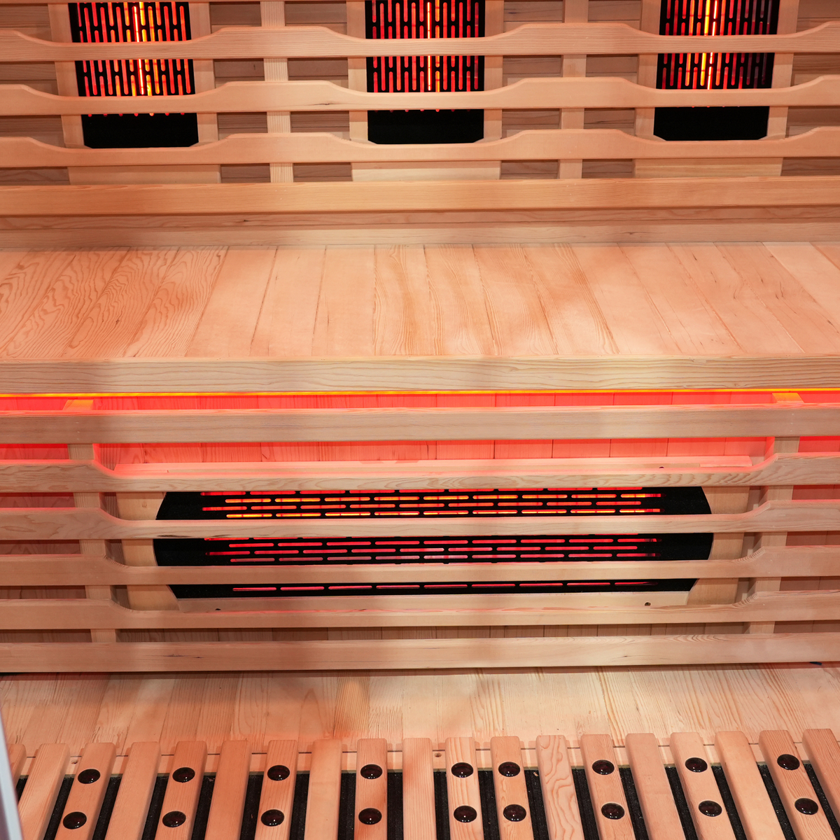 Blisspod I Venetian RED I All-In-One - Full Spectrum + Red Light Therapy I Indoor Premium Sauna I 3 Person