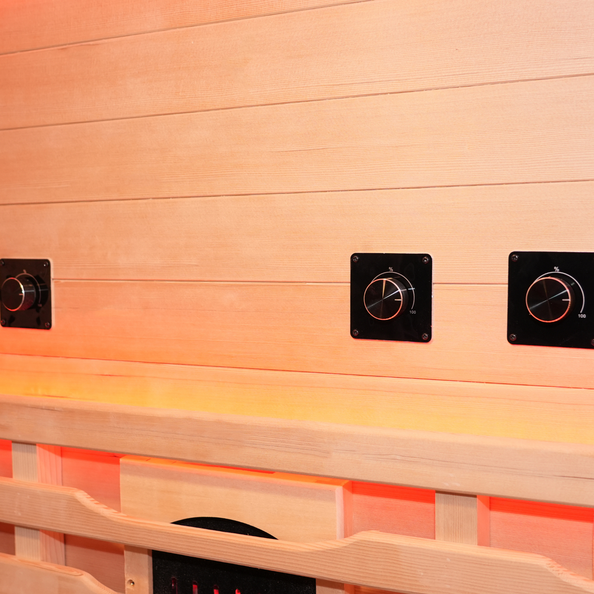 Blisspod I Venetian RED I All-In-One - Full Spectrum + Red Light Therapy I Indoor Premium Sauna I 3 Person