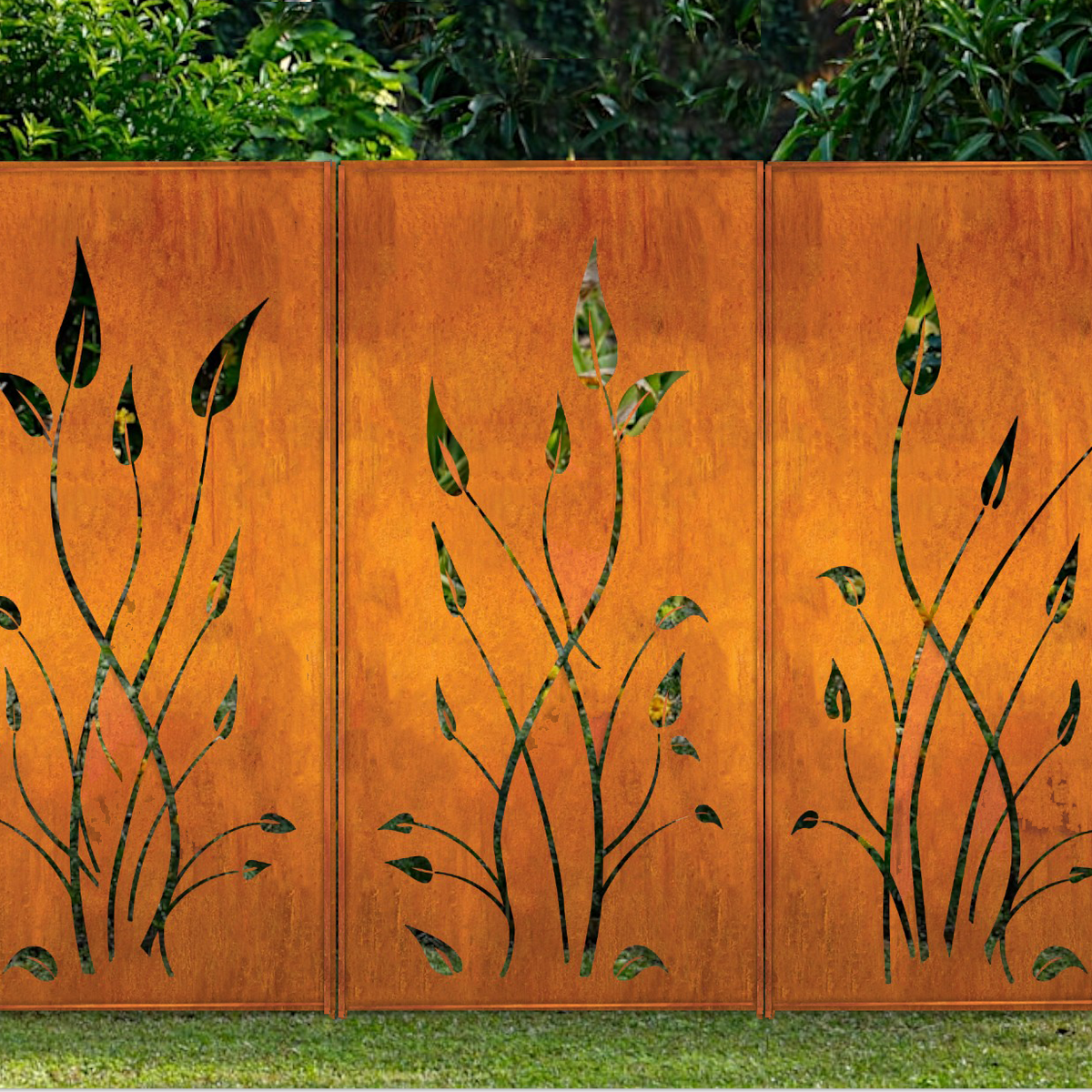 Outdoor Metal Privacy Screen Panels 24" x 60" & 24" x 72" – Heavy-Duty Steel for Patio & Fence
