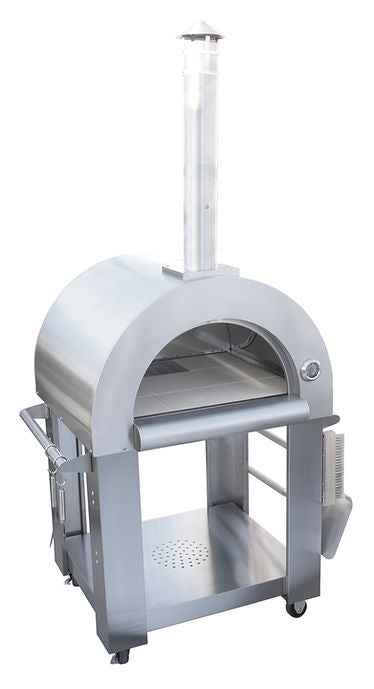 Kokomo 32” Wood Fired Stainless Steel Pizza Oven – Freestanding or Built-In