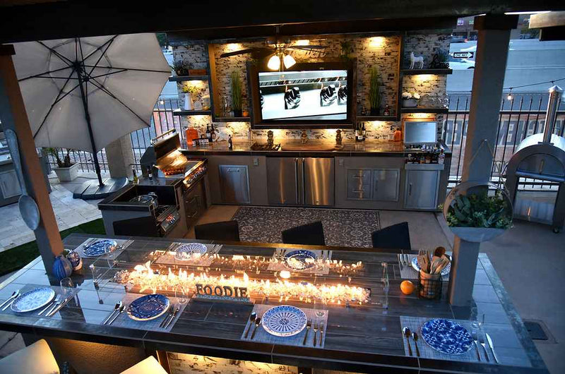 KoKoMo Montego Outdoor Kitchen BBQ Island – Built-In BBQ Grill Island for Patios