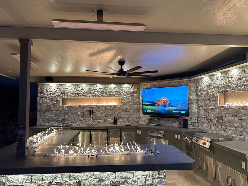 KoKoMo Luxury Outdoor Kitchen BBQ Island – Custom Built Premium Outdoor Cooking Station - Patio Elegance