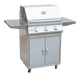 KoKoMo Classic 26” 3-Burner BBQ Grill + Stainless Steel Cart – Freestanding