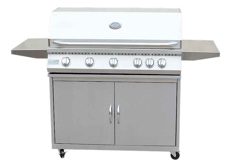 KoKoMo Classic 40” 5-Burner Freestanding BBQ Grill with Cart – 304 Stainless Steel