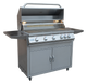 KoKoMo 40” Professional 5-Burner BBQ Grill + Cart – Freestanding Model