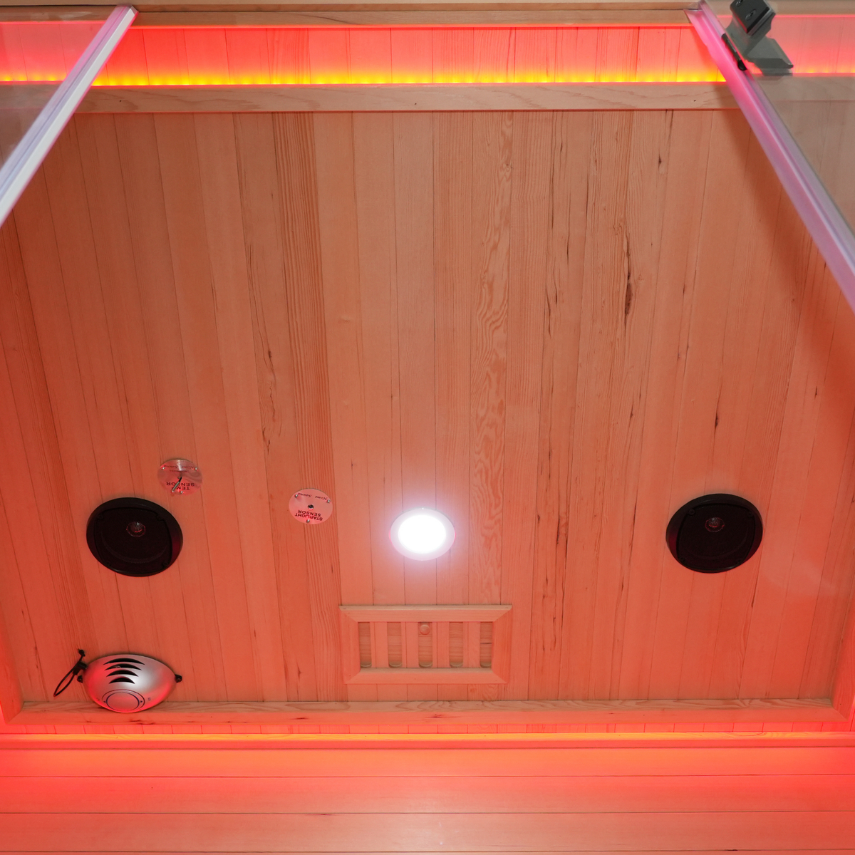 Blisspod I Venetian RED I All-In-One - Full Spectrum + Red Light Therapy I Indoor Premium Sauna I 3 Person