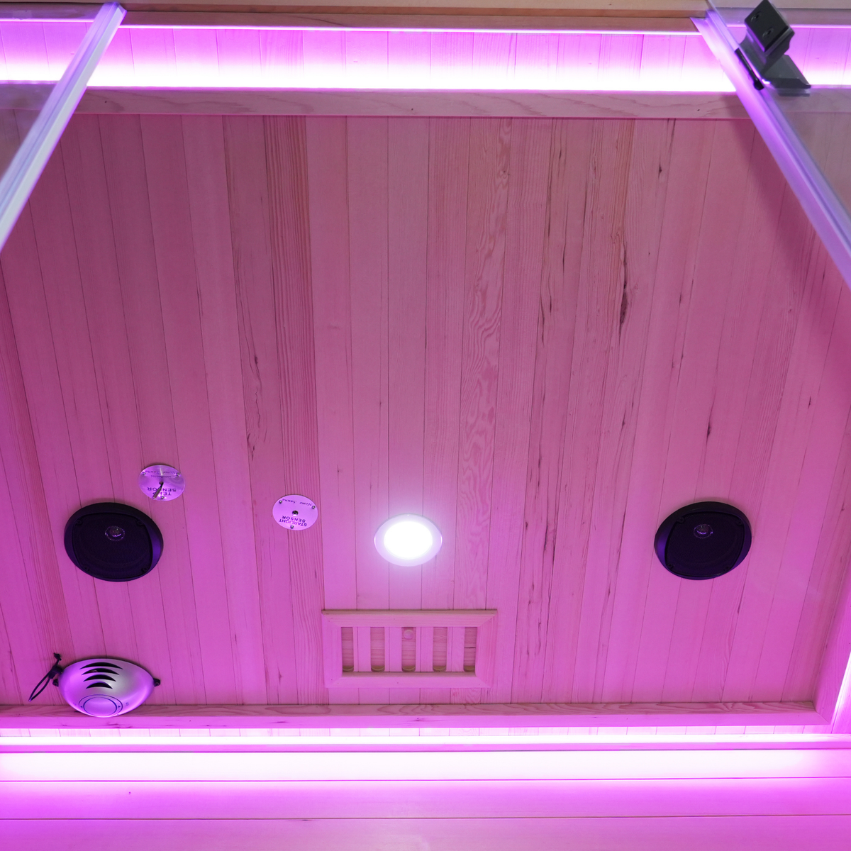 Blisspod I Venetian RED I All-In-One - Full Spectrum + Red Light Therapy I Indoor Premium Sauna I 3 Person