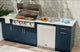 Bull Myrtle Beach DuraBull 8 ft Kitchen with Symphony Blue Base in Galaxy White Granite - LP - DROP SHIP ONLY