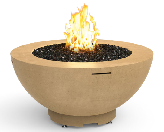  modern round concrete fire pit bowl