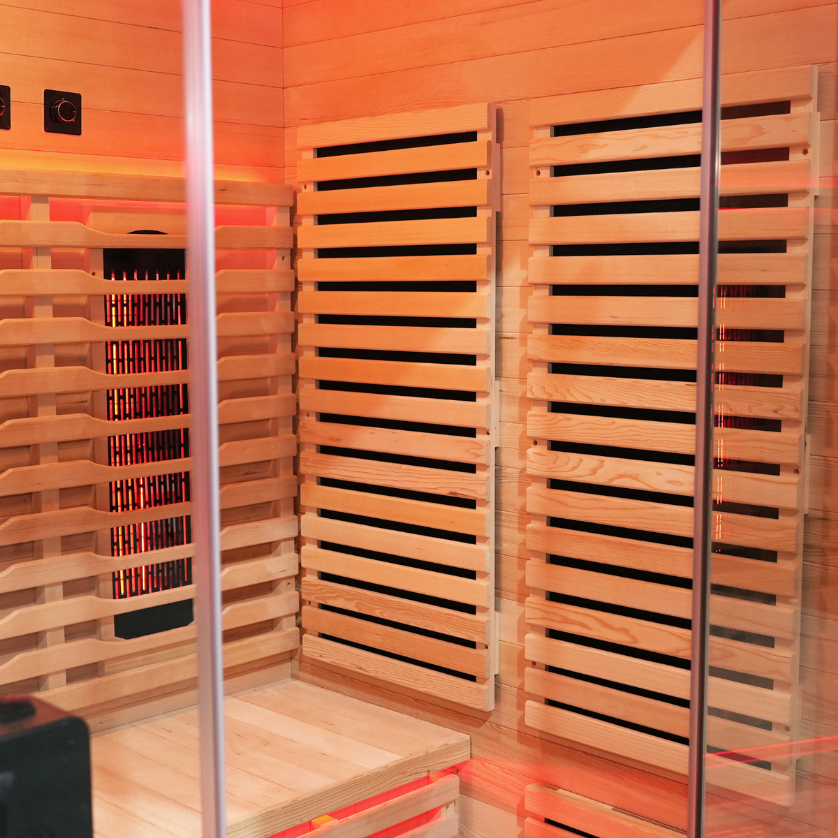 Blisspod I Venetian RED I All-In-One - Full Spectrum + Red Light Therapy I Indoor Premium Sauna I 3 Person