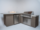 KoKoMo Baja Outdoor Kitchen Island with Fire Feature – 7'6" x 9'