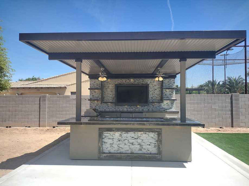 KoKoMo Montego Outdoor Kitchen BBQ Island – Built-In BBQ Grill Island for Patios