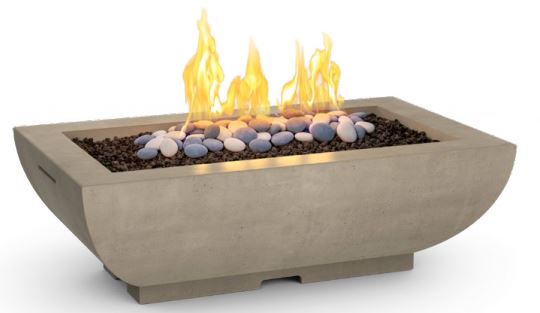  rectangular concrete fire pit 