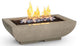 AFD 50" Bordeaux Rectangle Fire Bowl in Smoke Finish, LP - 435SM11M4PC