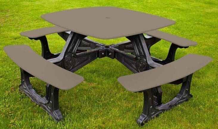 Bistro Outdoor Dining Table – 8 Seat, Recycled Plastic