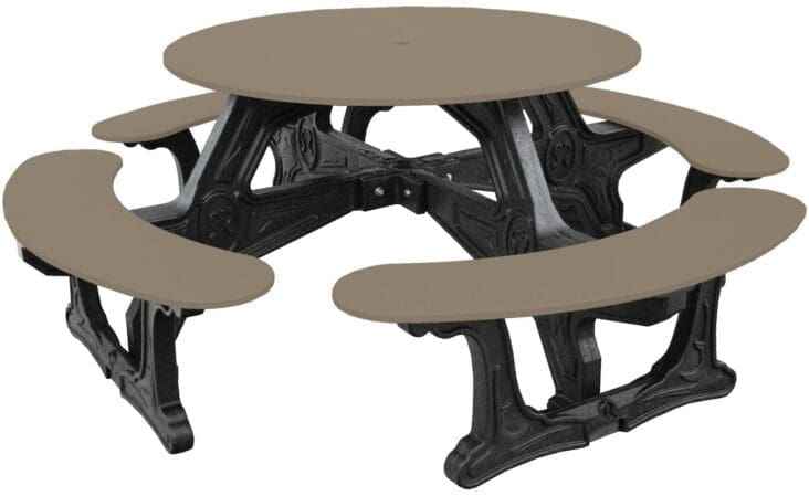 Cantina Round Table – Durable Outdoor Seating for 8
