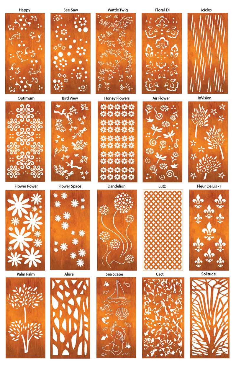 Outdoor Metal Panels (60” & 72”) – Heavy-Duty Steel for Patio, Fence & Backyard Privacy