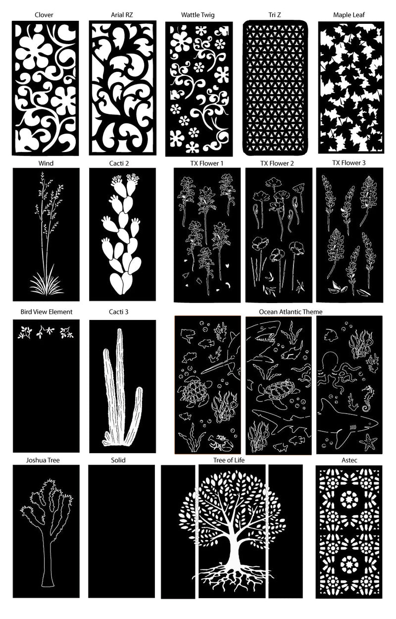 Outdoor Metal Privacy Screen Panels (60” & 72”) – Heavy-Duty Steel for Patio & Fence