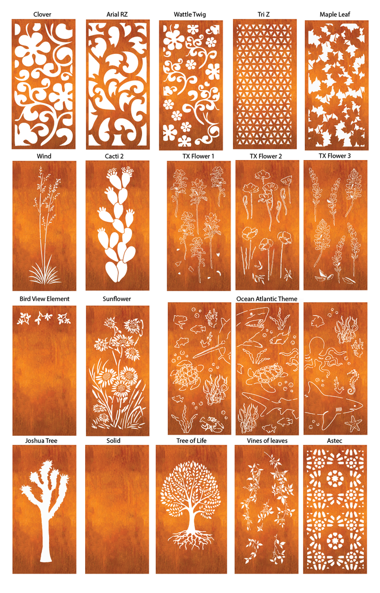 Outdoor Metal Panels (60” & 72”) – Heavy-Duty Steel for Patio, Fence & Backyard