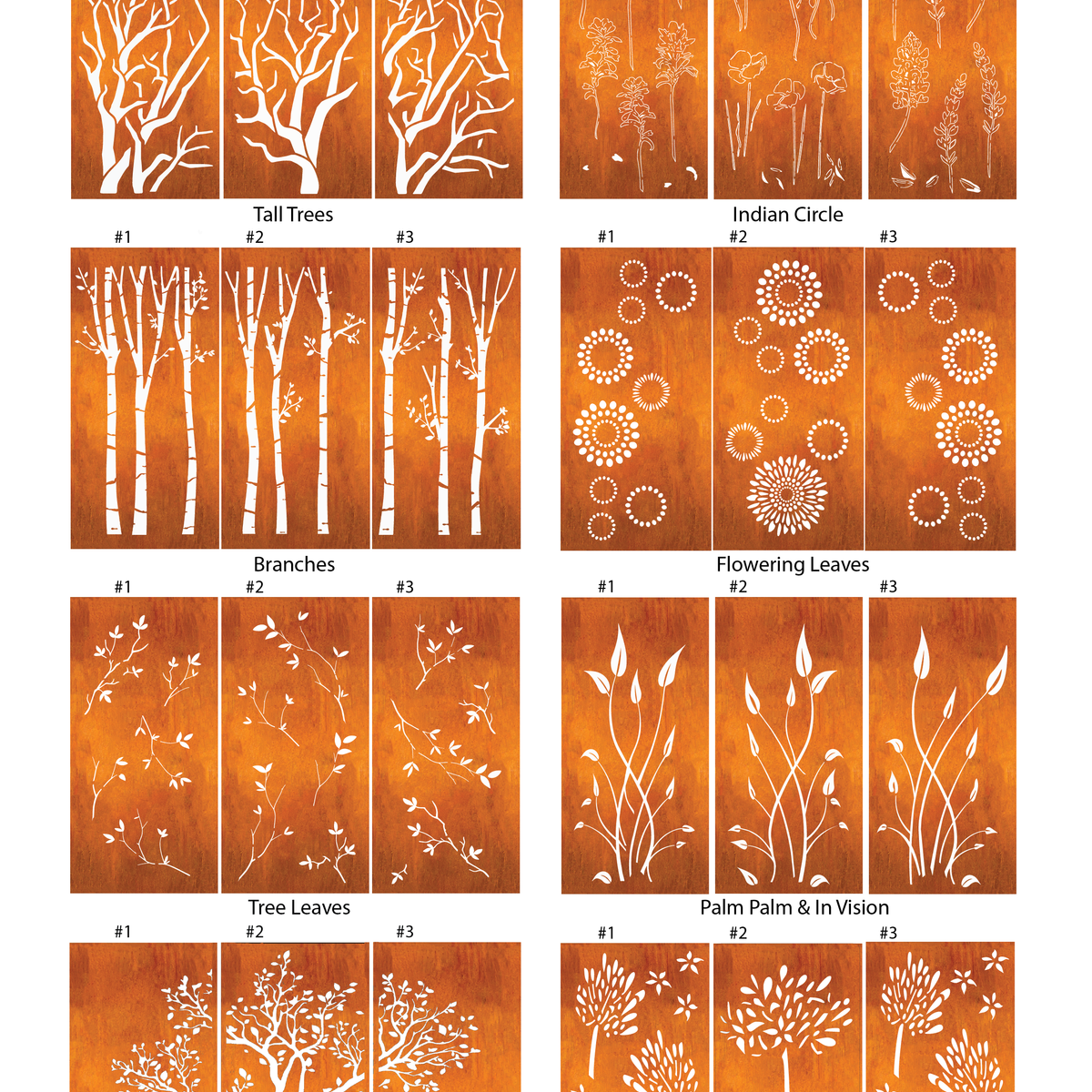 Outdoor Metal Panels (60” & 72”) – Heavy-Duty Steel for Patio, Fence & Backyard