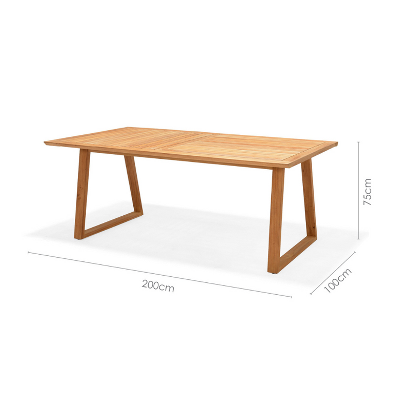 Wooden dining table