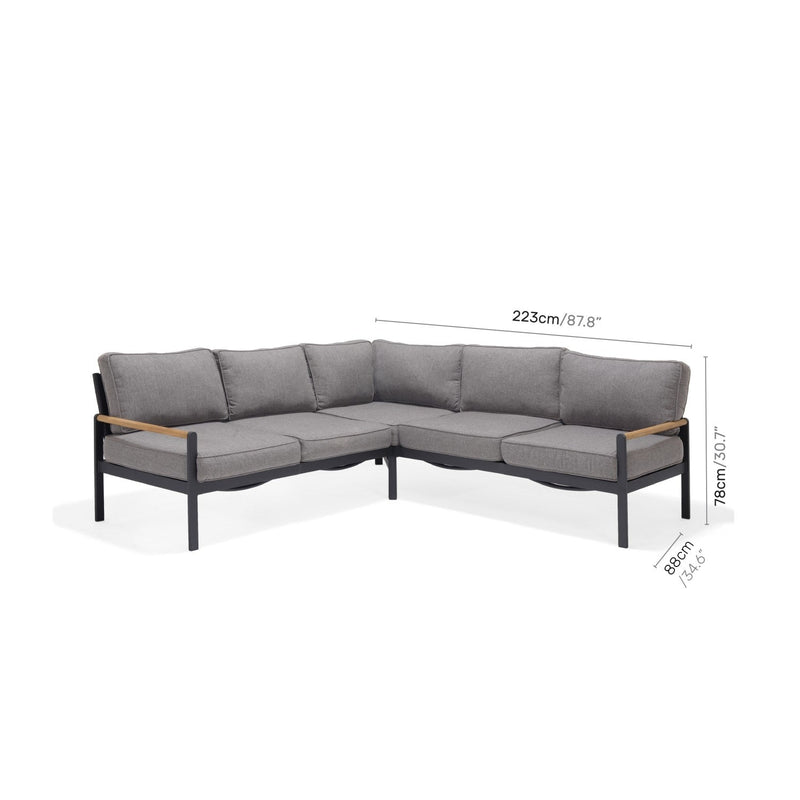 Gray sectional sofa 