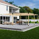 DIY Pergola Bracket Kit for an Attached Pergola With Slatted Roof - Any Size Up to 24' x 24'